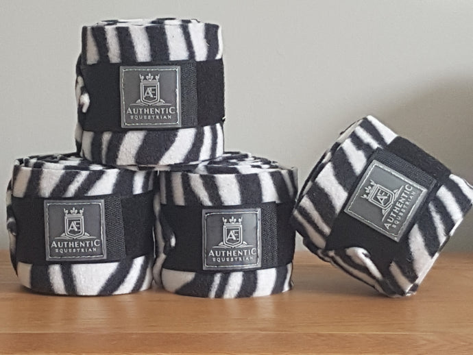 Fleece bandages - Zebra